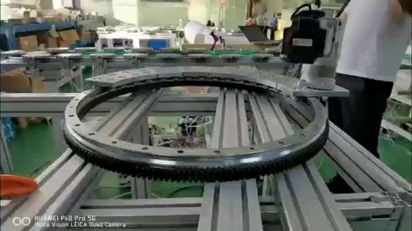 圓弧環形導軌自動輸送線操作視頻